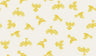 Fantail Flight Wallpaper - Yellow/White
