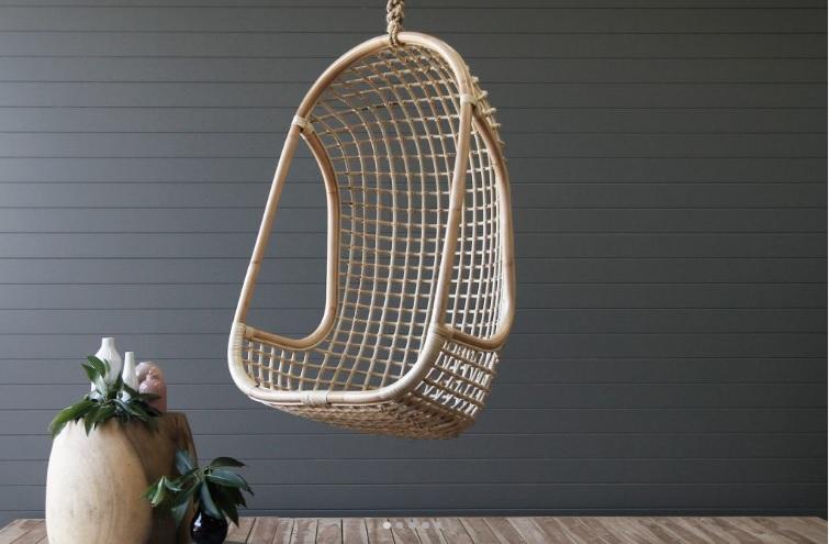 Swinging Cane Chair NZ-Homeware