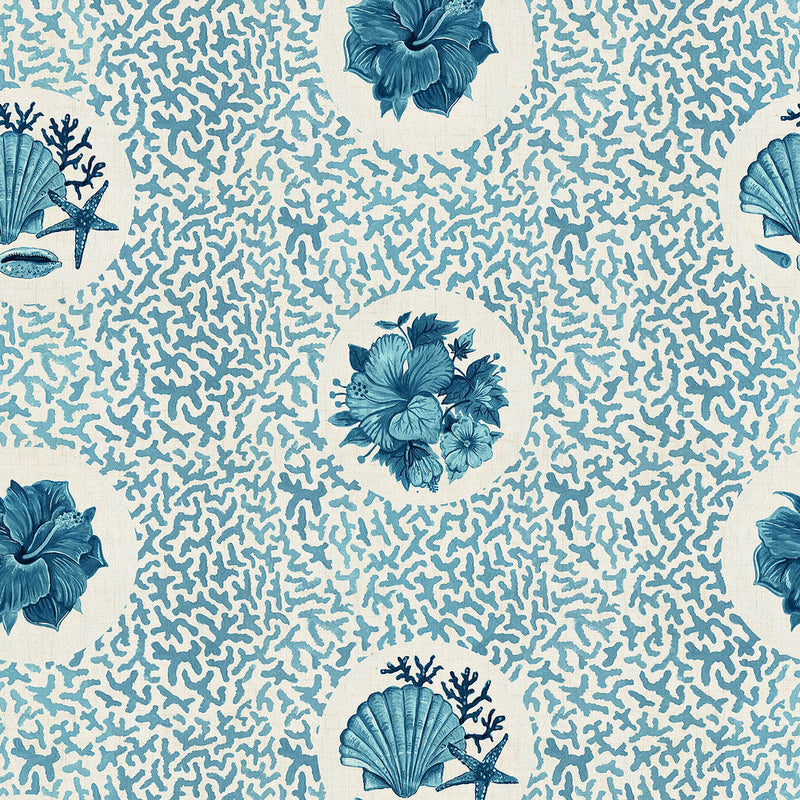 Treath Marine Wallpaper - 4 Colours