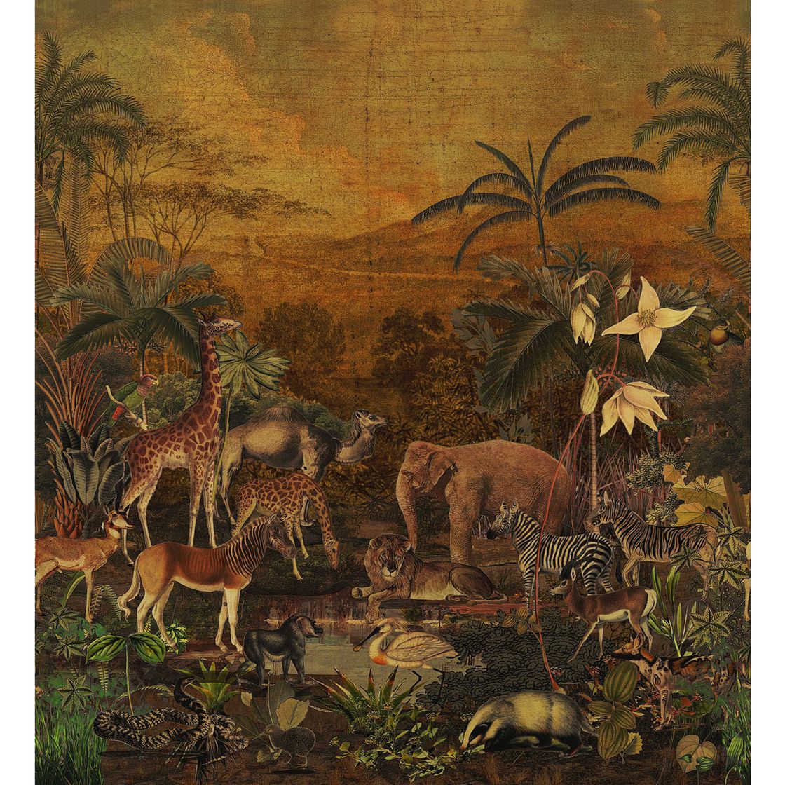 Tanzania Mural Wallpaper