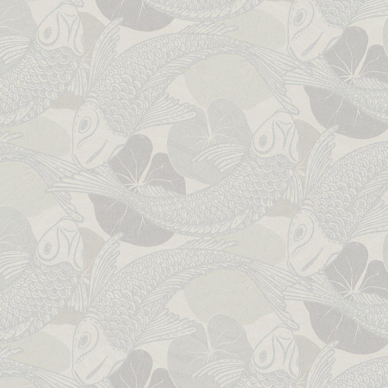 Tokyo Fish Bowl Wallpaper - 5 Colours NZ-Wallpaper