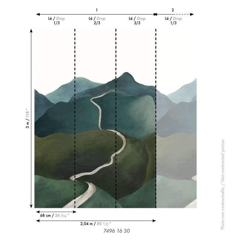 Toscana Wallpanel Mural Wallpaper -2 colours NZ-Wallpaper