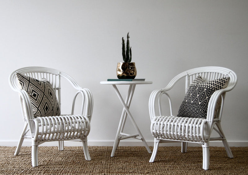 Truro Cane Chairs - White