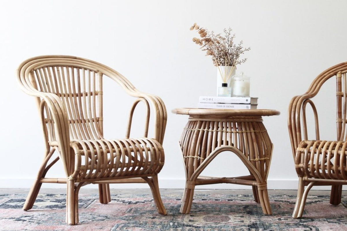 Truro Cane Side Table Furniture - SALE - LAST 2 LEFT