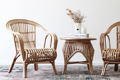 Truro Cane Chair & side table