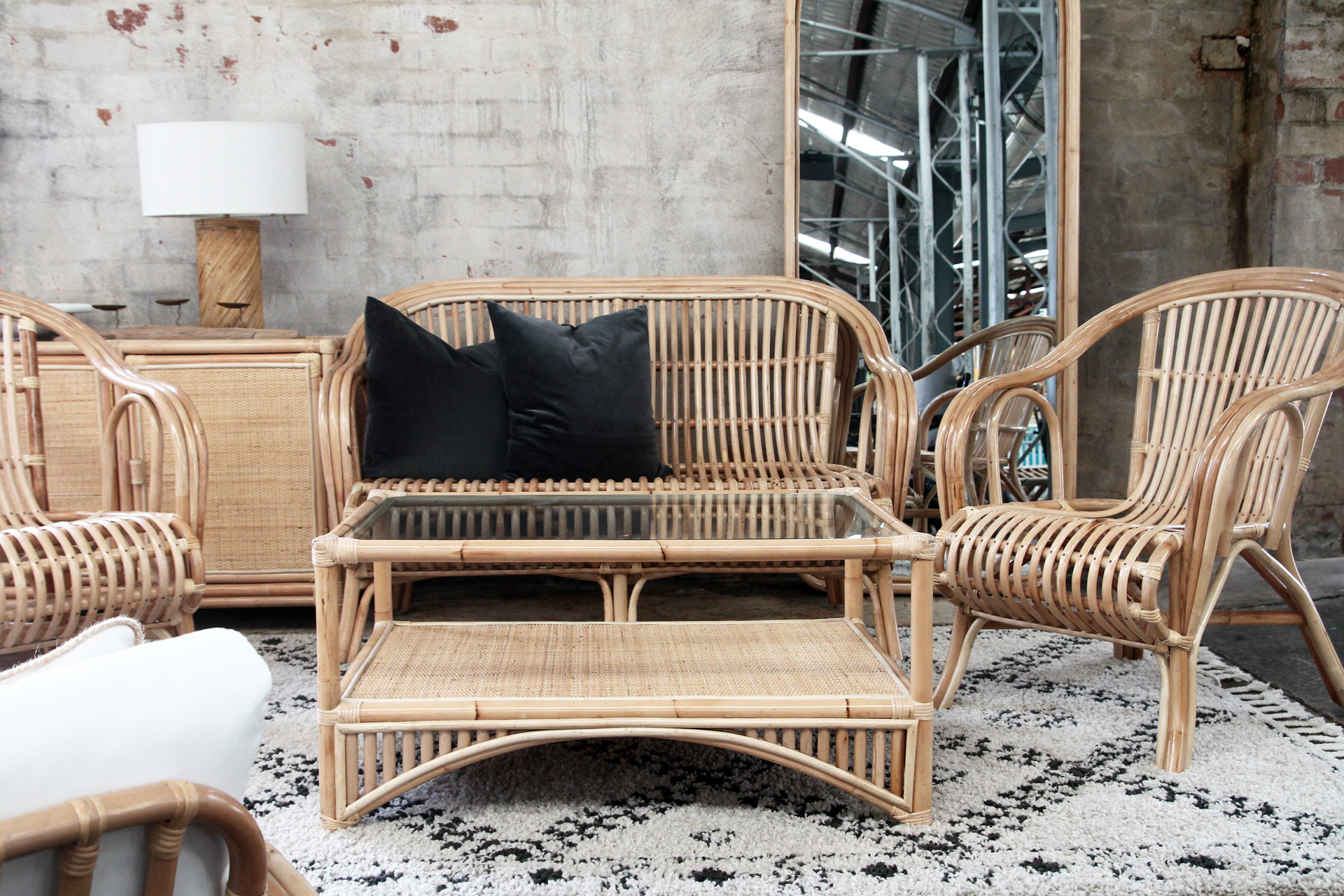 Truro Cane Sofa - Natural Colour