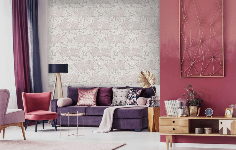 Tudor Floral Florence Broadhurst Wallpaper NZ-Wallpaper