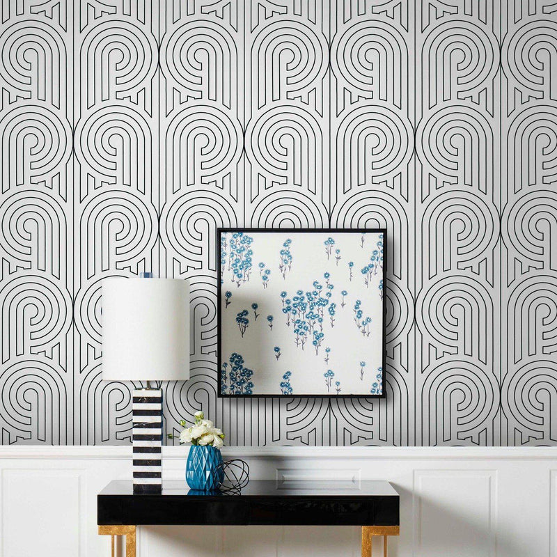 Turnabouts Wallpaper - Florence Broadhurst