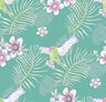 Kakariki Parrots Wallpaper - Turquoise
