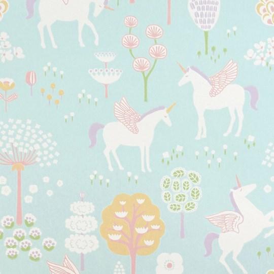 Turquoise Unicorn Wallpaper