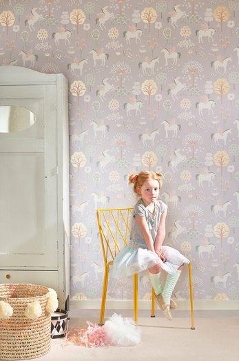 Unicorn Wallpaper - Lilac