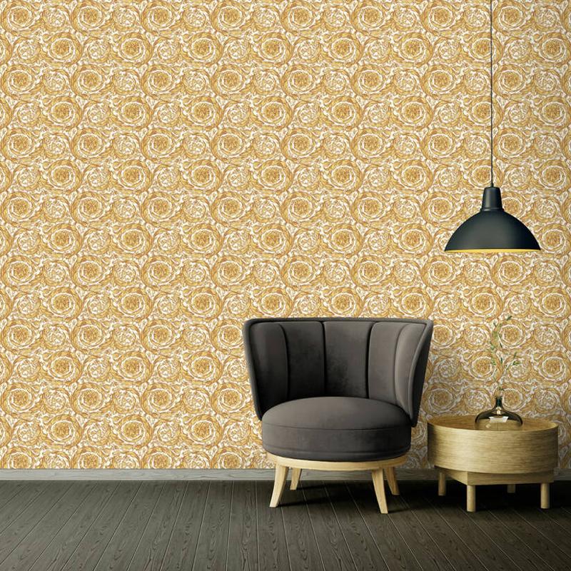 Versace Floral Garland Wallpaper- 7 Colours NZ-Wallpaper