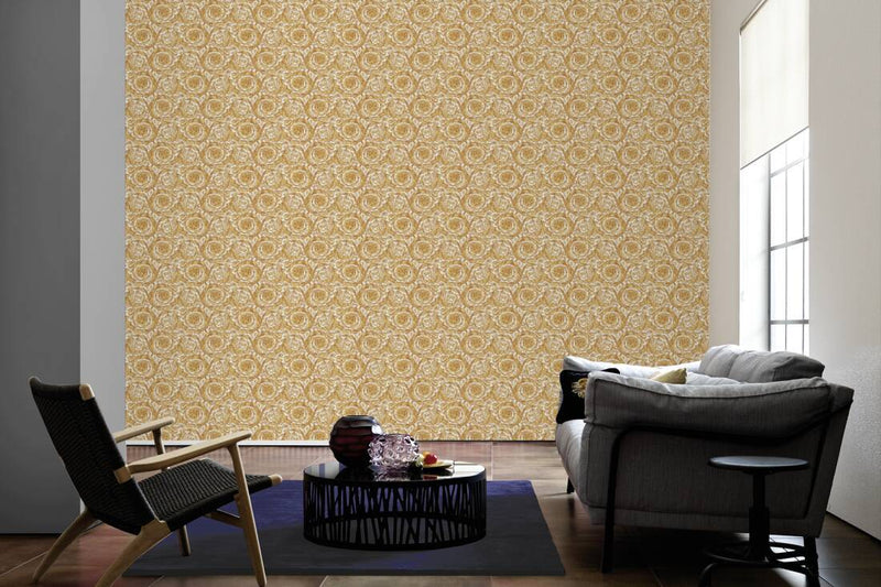 Versace Floral Garland Wallpaper- 7 Colours NZ-Wallpaper