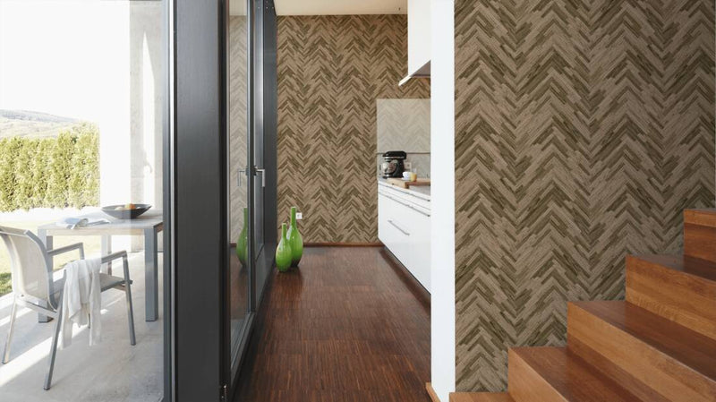 Versace Parquet Wallpaper - 5 Colours NZ-Wallpaper