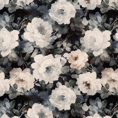 Victoria Vintage Rose Fabric - 5 Colours