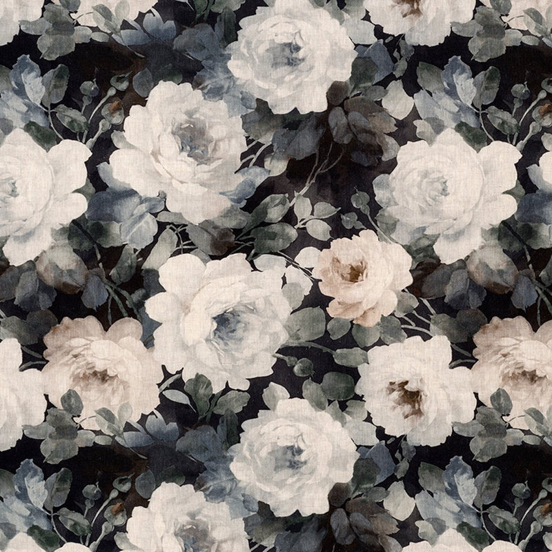 Victoria Vintage Rose Fabric - 5 Colours