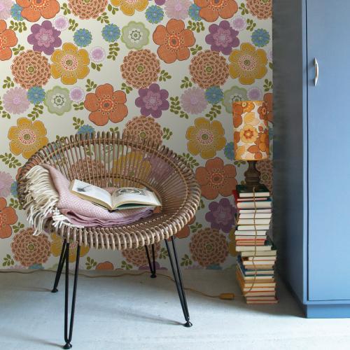Vintage Blooms Mural Wallpaper - 2 Colours NZ-Mural