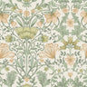 Vintage Floral Wallpaper - Cream/Ochre - Discontinuing