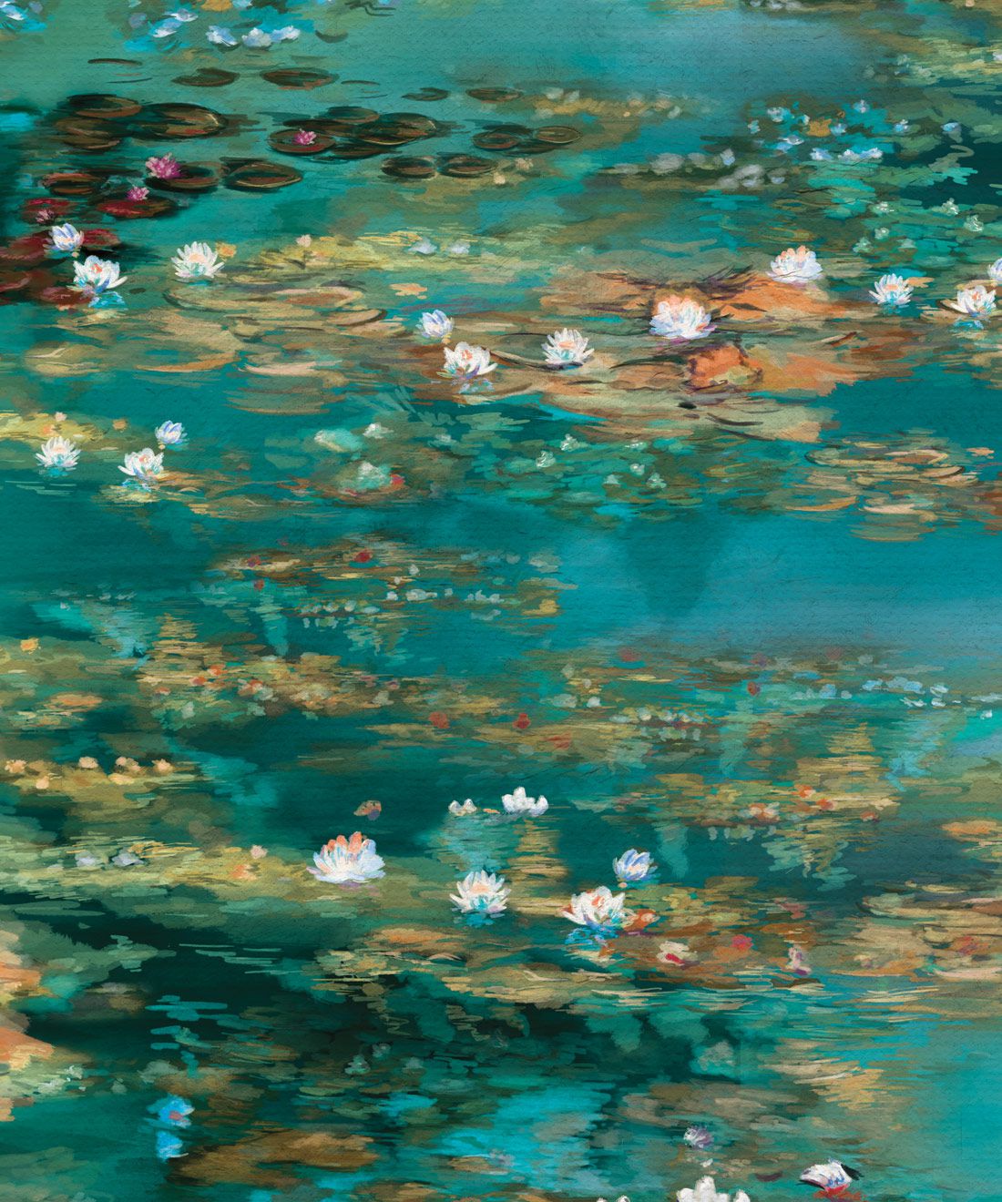 Water Lillies Wallpaper - 5 Colours