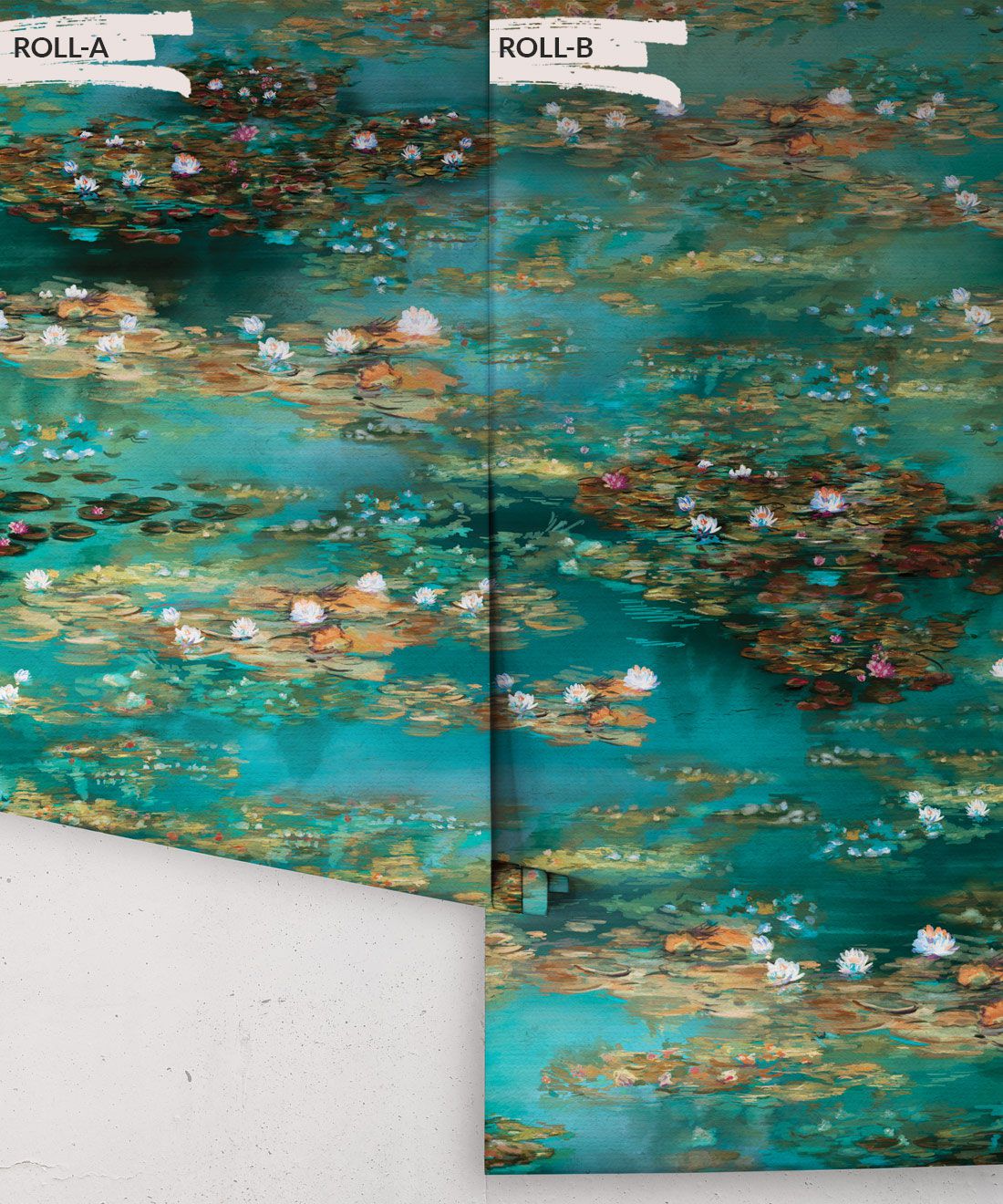 Water Lillies Wallpaper - 5 Colours