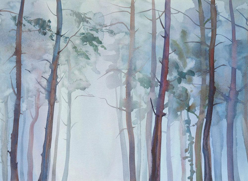 Watercolour Forest Mural