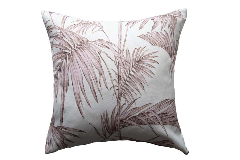 White/Pink Palm Cushion