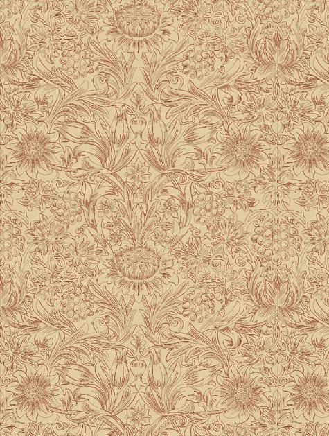 William Morris Wallpaper - Red