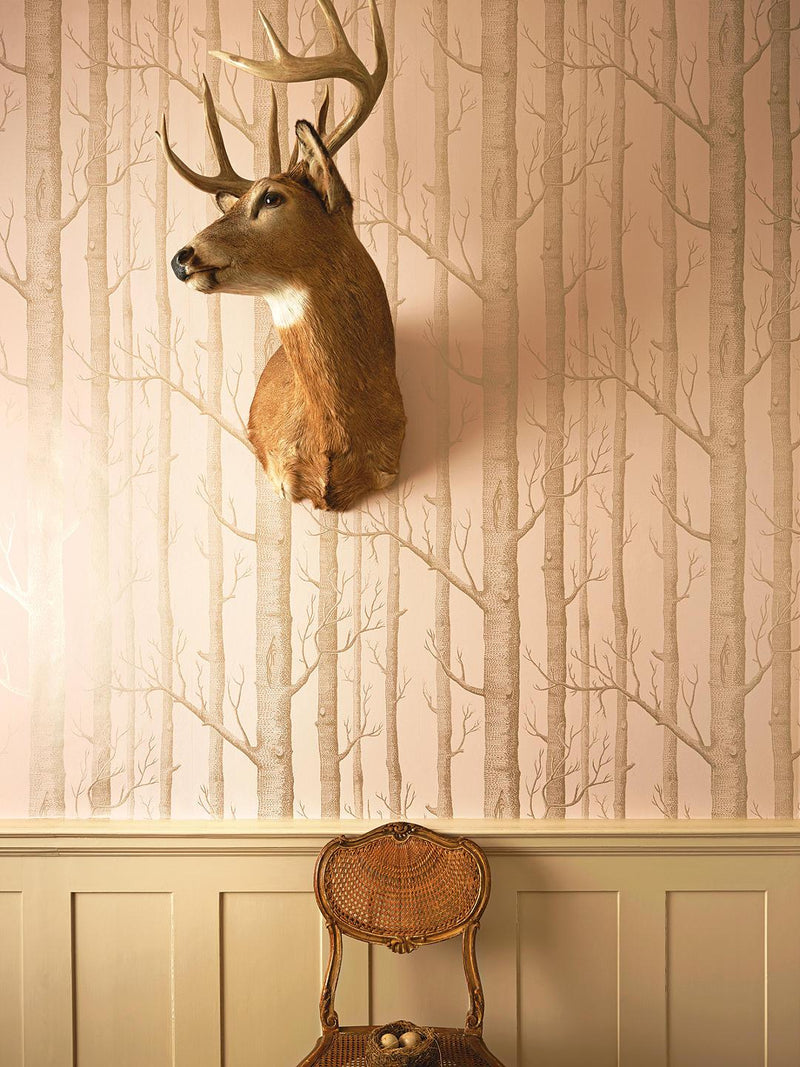 Frutto Proibito Wallpaper by Cole  Son in Cerulean  Orange  Jane Clayton