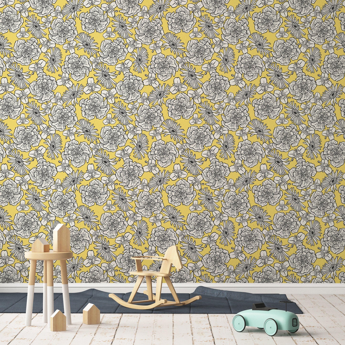 Yellow Mckenzie Country Wallpaper