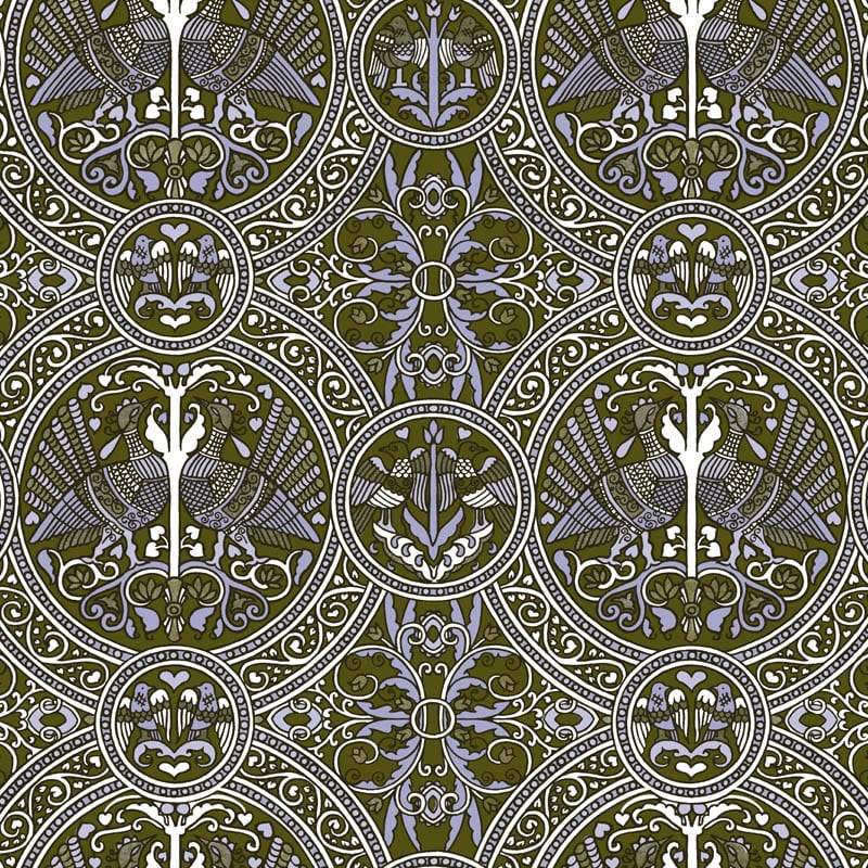 arabian birds florence wild green wallpaper nz
