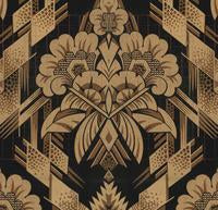 art deco wallpaper brown gold mural nz