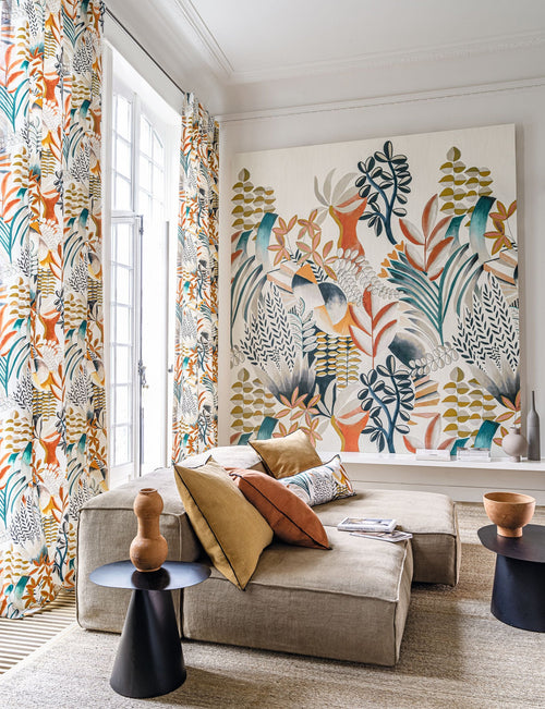 artemis wallpanel mural wallpaper orange nz