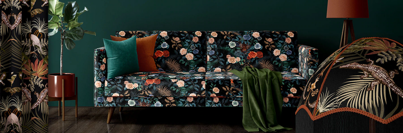 Bengal Rose Garden Fabric - 3 Colours