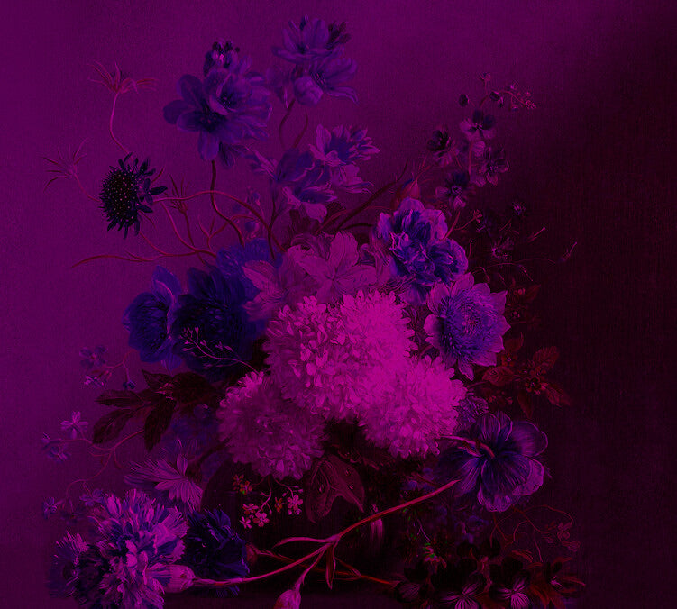 Vibrant Bouquet Mural -  3 Colours