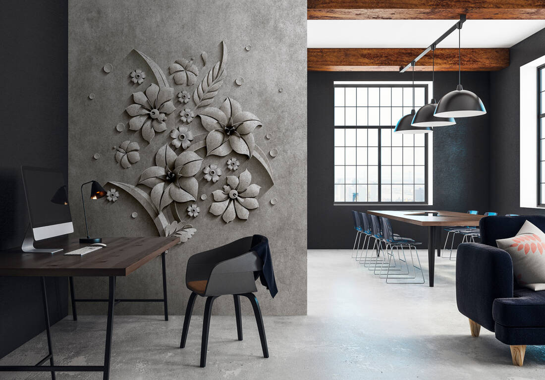 Relief - Custom Sized Wallpaper Mural (per m2)