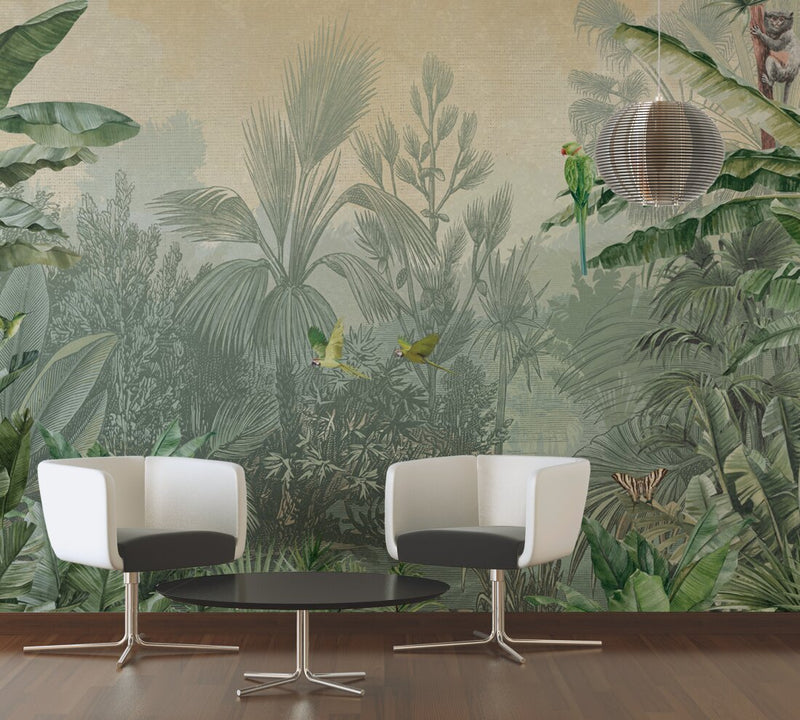 Cuba Tropics - Wallpaper Mural