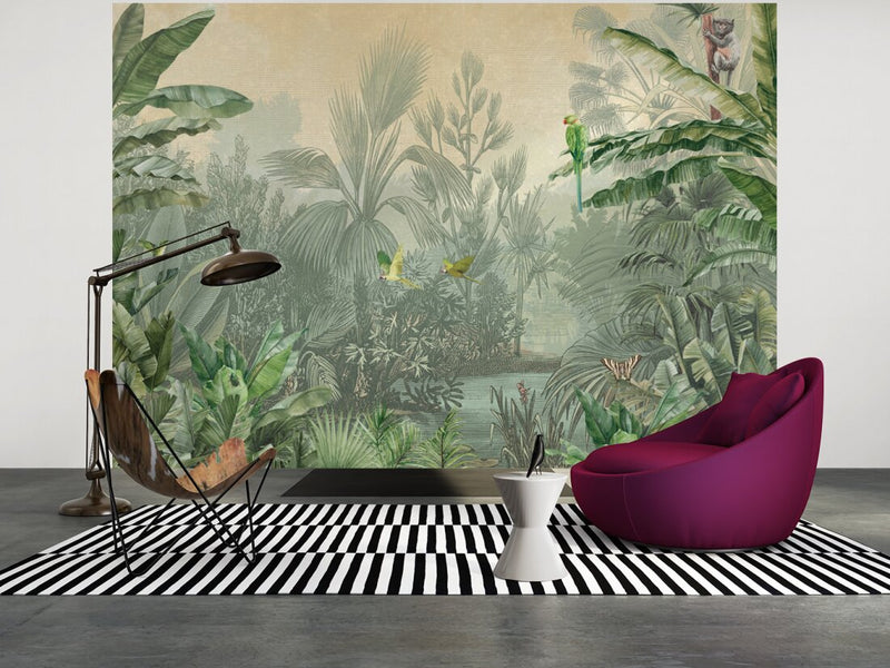 Cuba Tropics - Wallpaper Mural