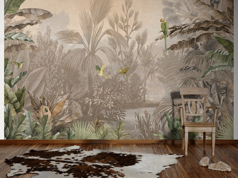 Cuba Tropics - Wallpaper Mural