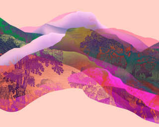 Magic Mountain Mural Wallpaper