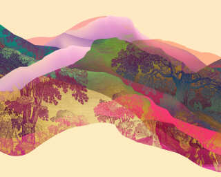 Magic Mountain Mural Wallpaper