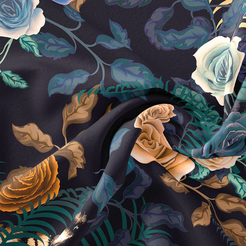 Bengal Rose Garden Fabric - 3 Colours