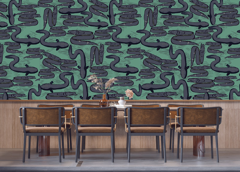 Really Eely Wallpaper Mural - Customisable
