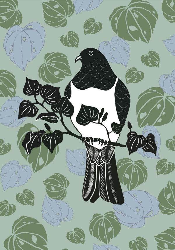 Sample – Wood Pigeon - Custom Sized Wallpaper Mural (per m2)