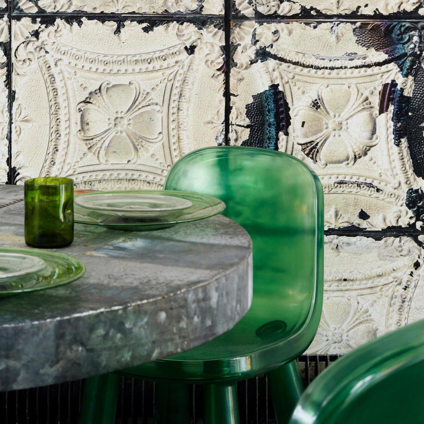 Brooklyn Tin Tiles Wallpaper- White