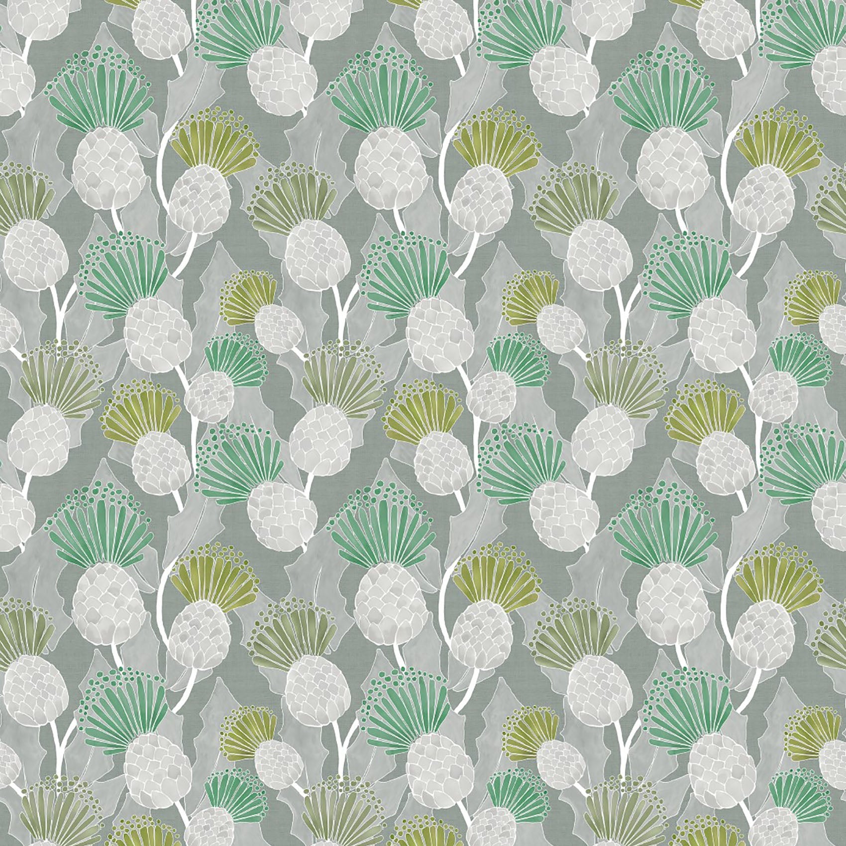 Reyne Thistle Fabric - Pine