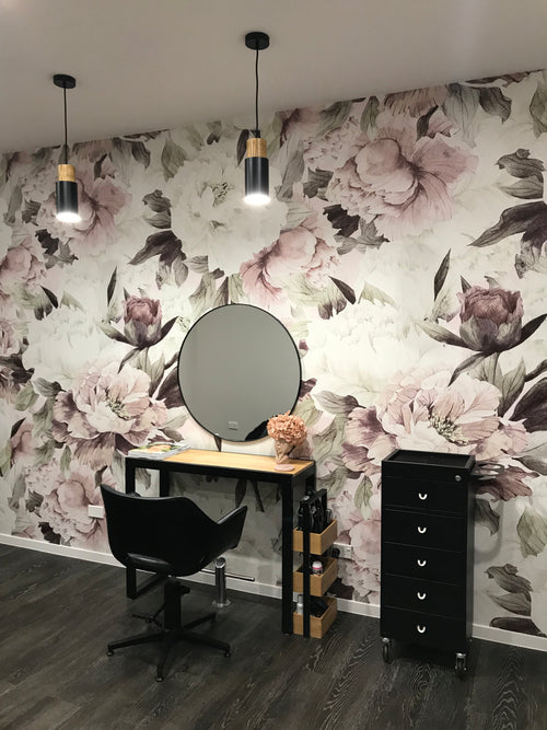 Oversized Floral Mural - Customers Photo