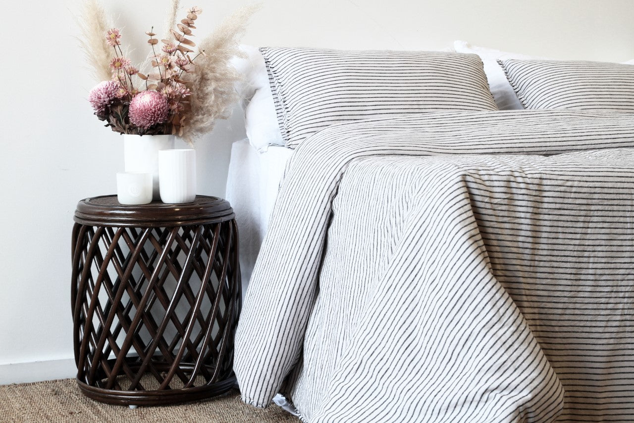 Galaxy Barrel Cane Side Table SALE - PICK UP ONLY