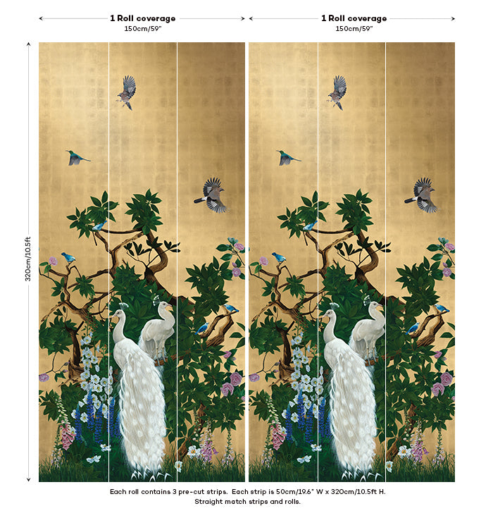 Vera's Garden Chinoiseries - Hybrid mural