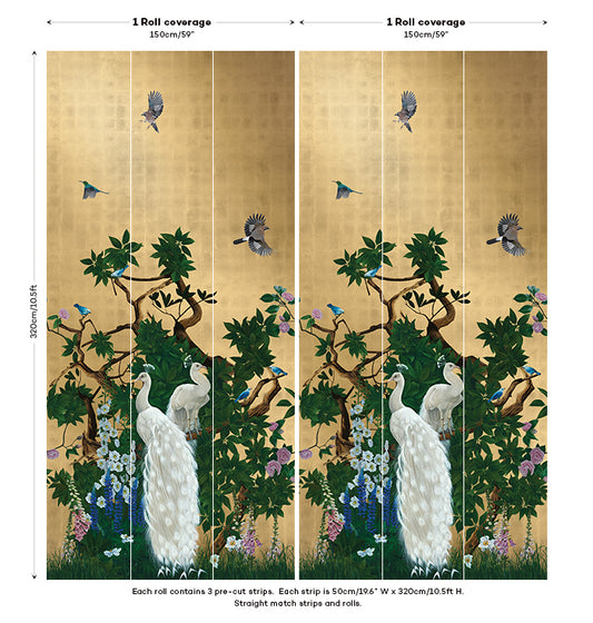 Vera's Garden Chinoiseries - Hybrid mural