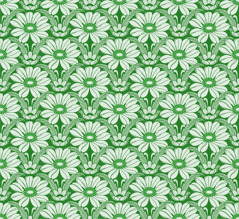 Happy Hippy Wallpaper - Green